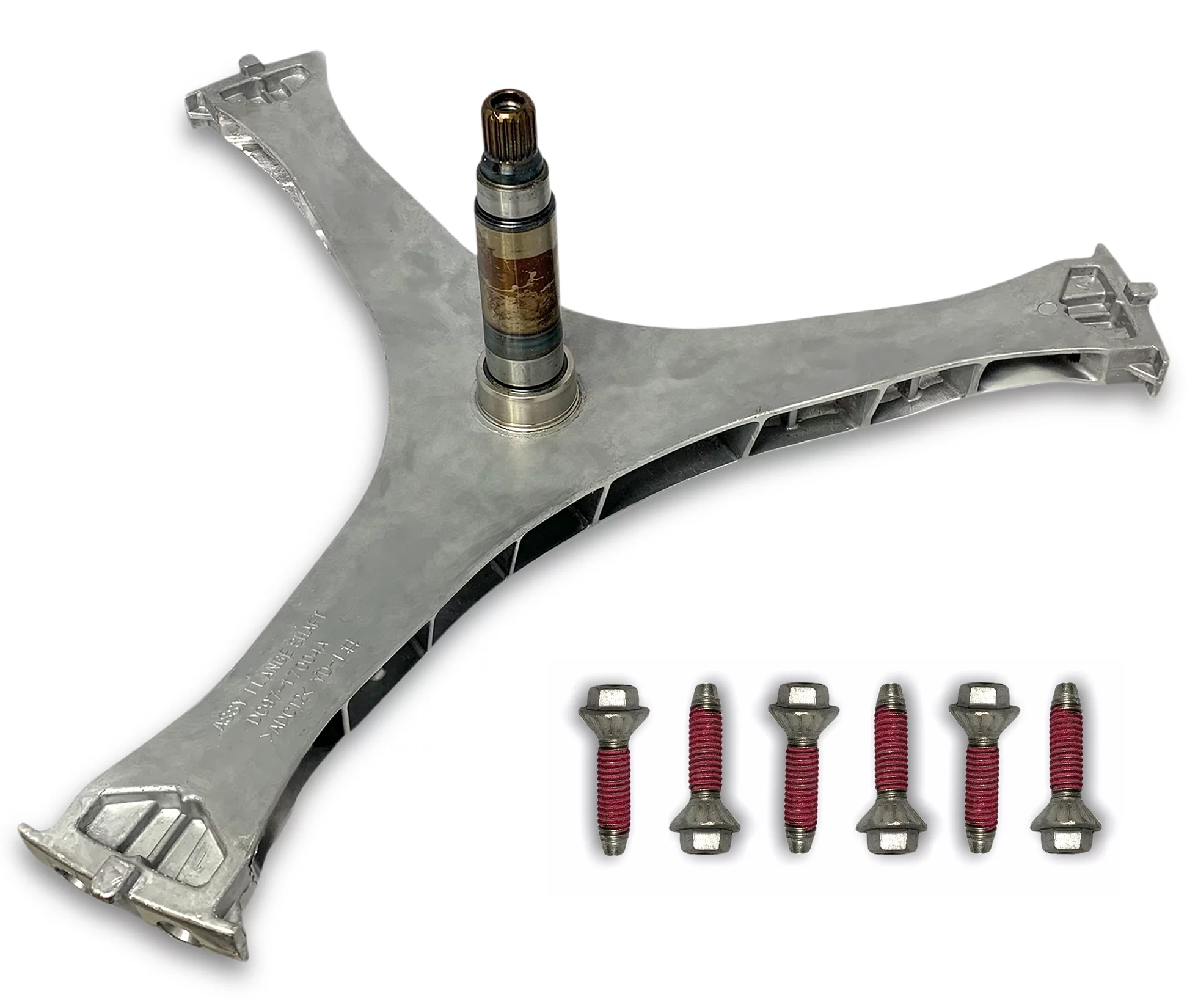 DC97-17004B / DC60-00100A Washer Flange Shaft Assembly Compatible with Samsung Washing Machine Washer Spider Spinner Shaft Replaces DC97-17004A  DC97-17004E