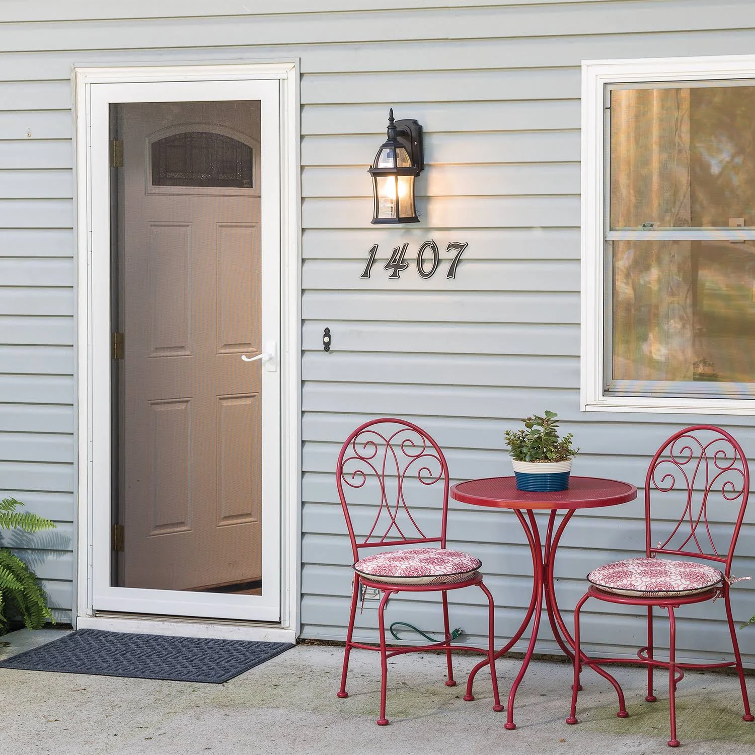 Larson 81 in. H x 36 in. W Aluminum White Full-view Reversible Storm Door