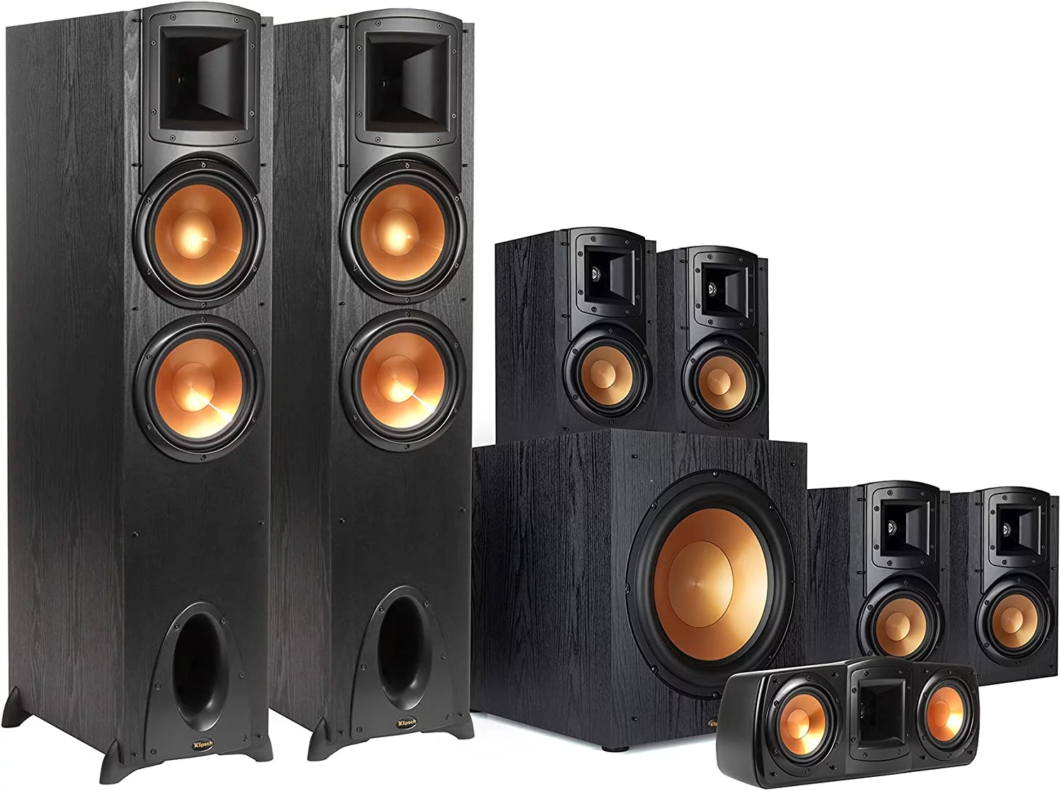 Klipsch Synergy Black Label F-300 7.1 Powerful and Efficient Cinema-Quality Home Theater System