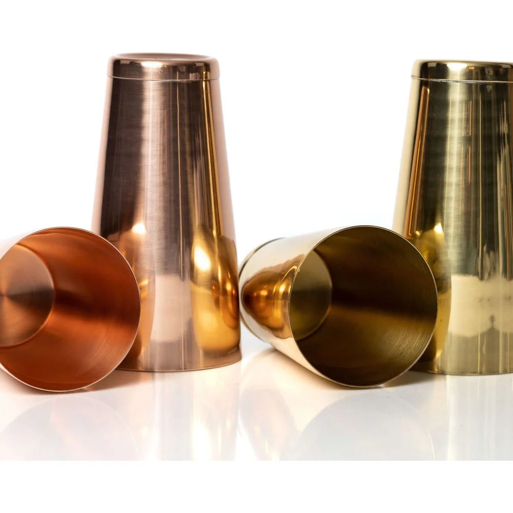 Solid 100% Copper and 100% Brass Shakers - Nestor Liquor