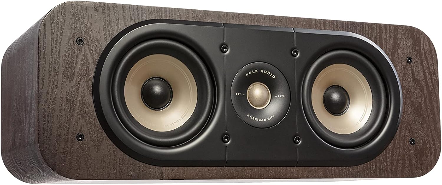 Polk Signature Elite ES30 Center Channel Speaker - Hi-Res Audio Certified and Dolby Atmos & DTS:X Compatible, 1