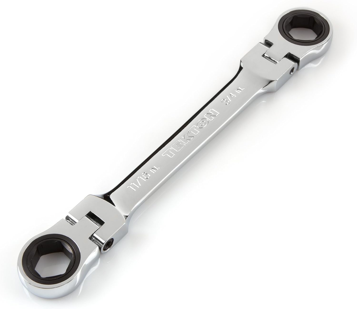 TEKTON 13 x 15 mm Long Flex Ratcheting Box End Wrench | WRN77109 Pack of 2