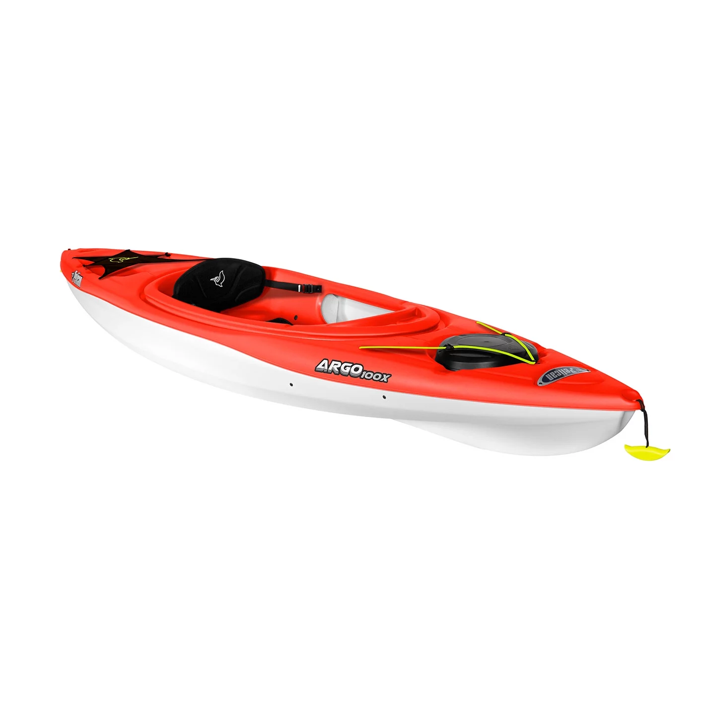 Pelican - Argo 100X - Recreational Sit-In Kayak - 10 ft - Fireman Red