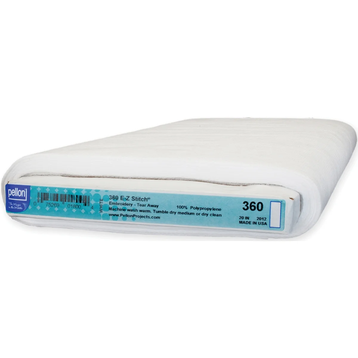 Pellon E-Z Stitch Embroidery Fabric Stabilizer, White 20