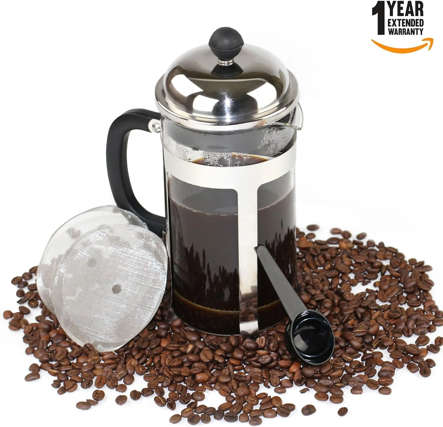 French Press Machine - Coffee Press - French Press Coffee Maker - French Press Kit - French Press - Stainless Steel French Press - French Press Set - French Press Large - Improved Model 2018