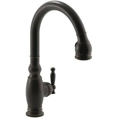 Kohler Vinnata Pull Down Single Handle Kitchen Faucet with MasterClean