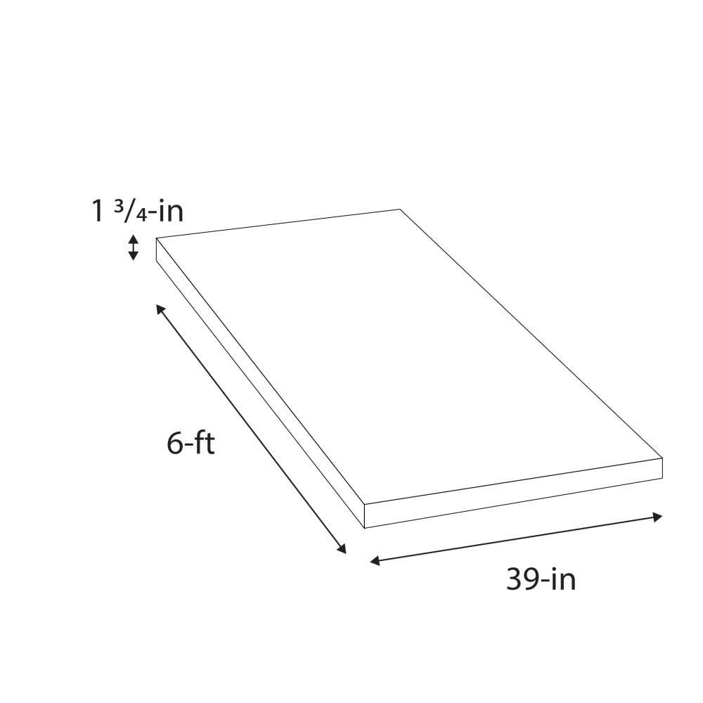 Sparrow Peak Ash 6-ft Natural Straight Butcher Block Ash Kitchen Countertop in Brown | A1753972