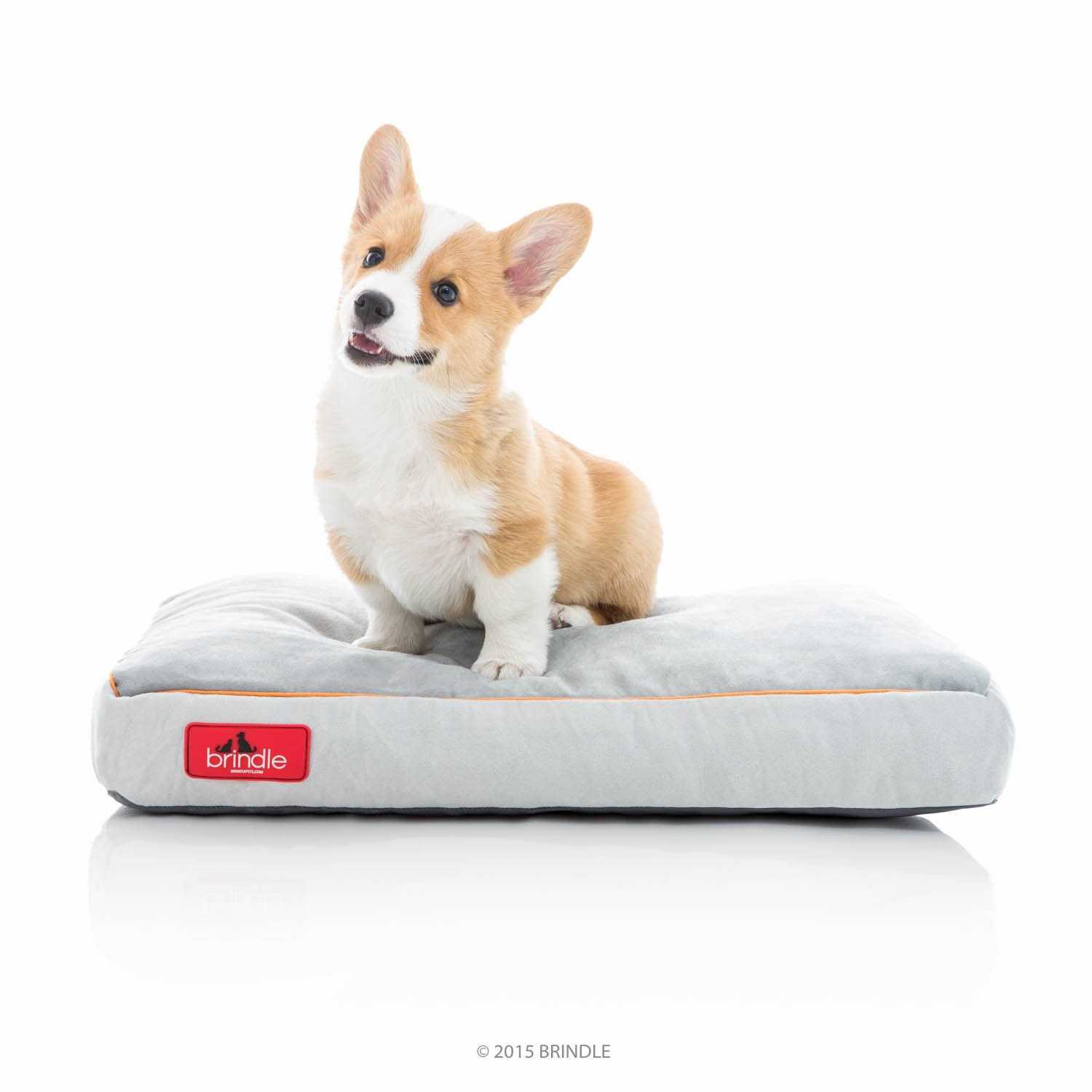 Brindle Soft Memory Foam Dog Bed with Removable Washable Cover - Pet Supplies online store