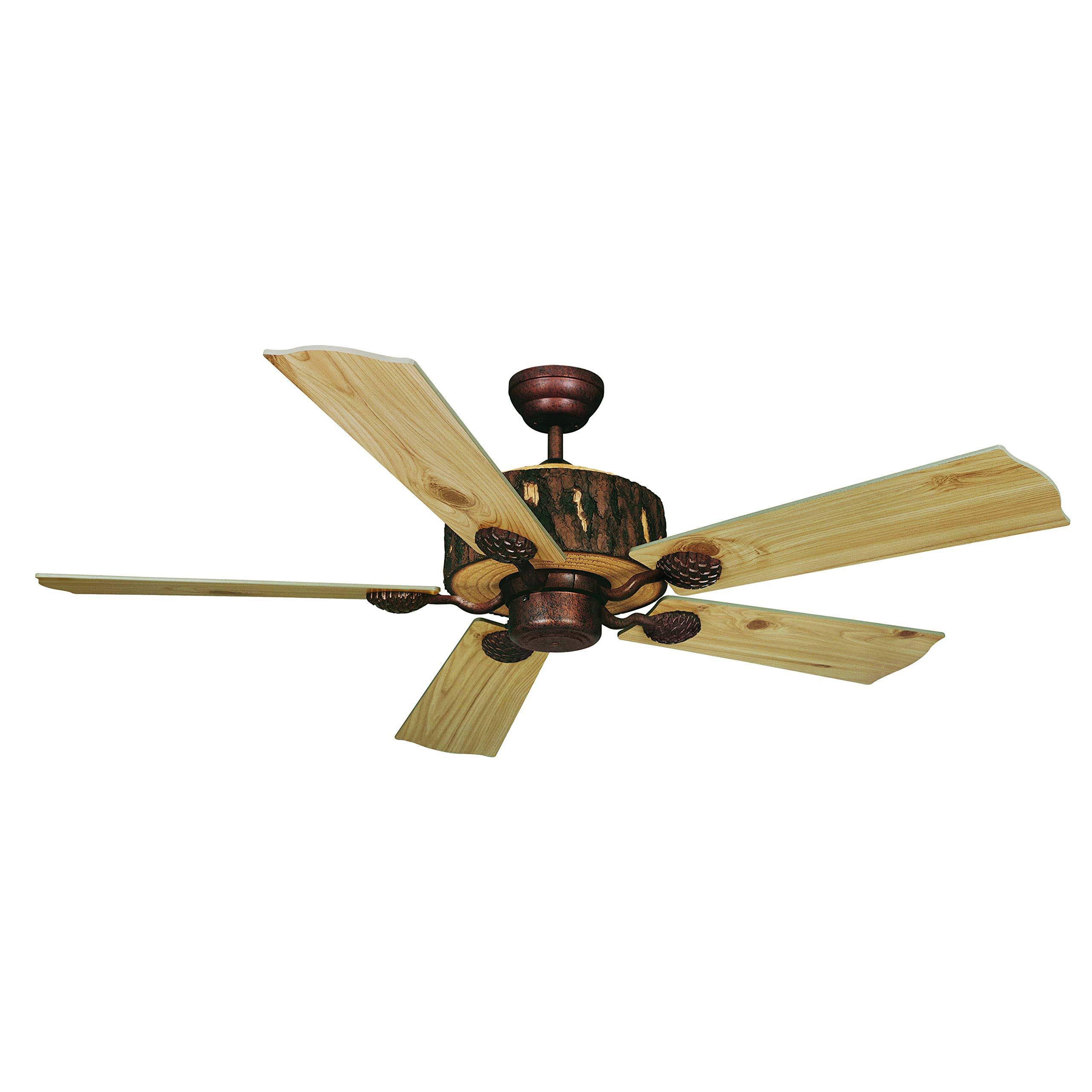 Vaxcel Lighting Log Cabin 52x22 Ceiling Fan - Reversible Weathered Patina