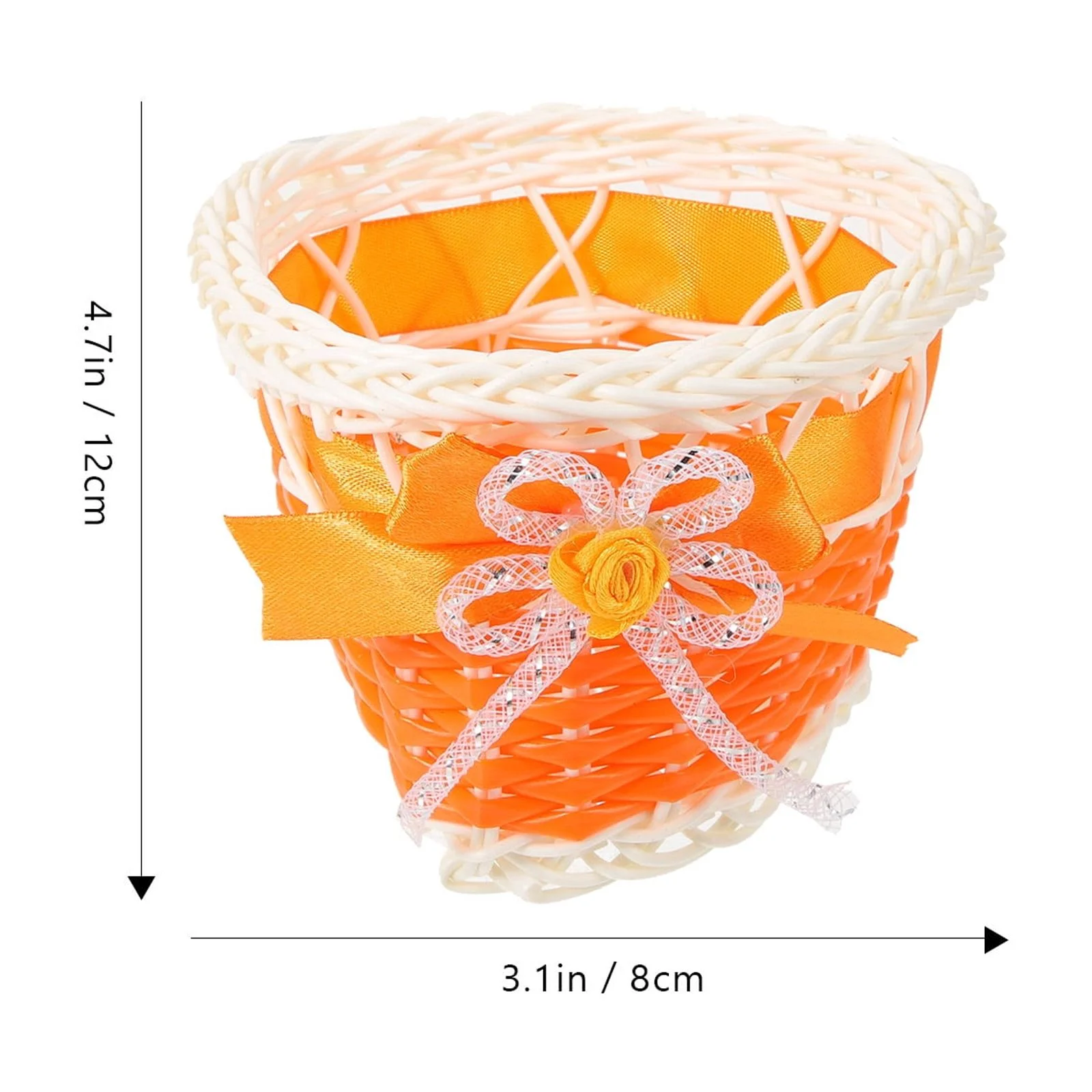 4 Pcs Rattan Flower Basket Living Room Pot Artistic