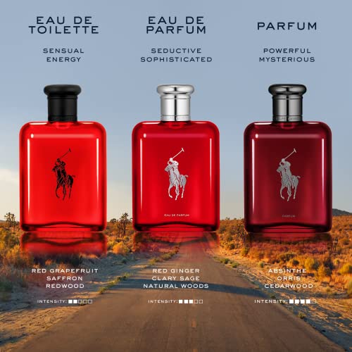 Ralph Lauren - Polo Red - Eau de Toilette - Men's Cologne - Woody & Spicy - With Grapefruit, Saffron, and Redwood - Medium Intensity