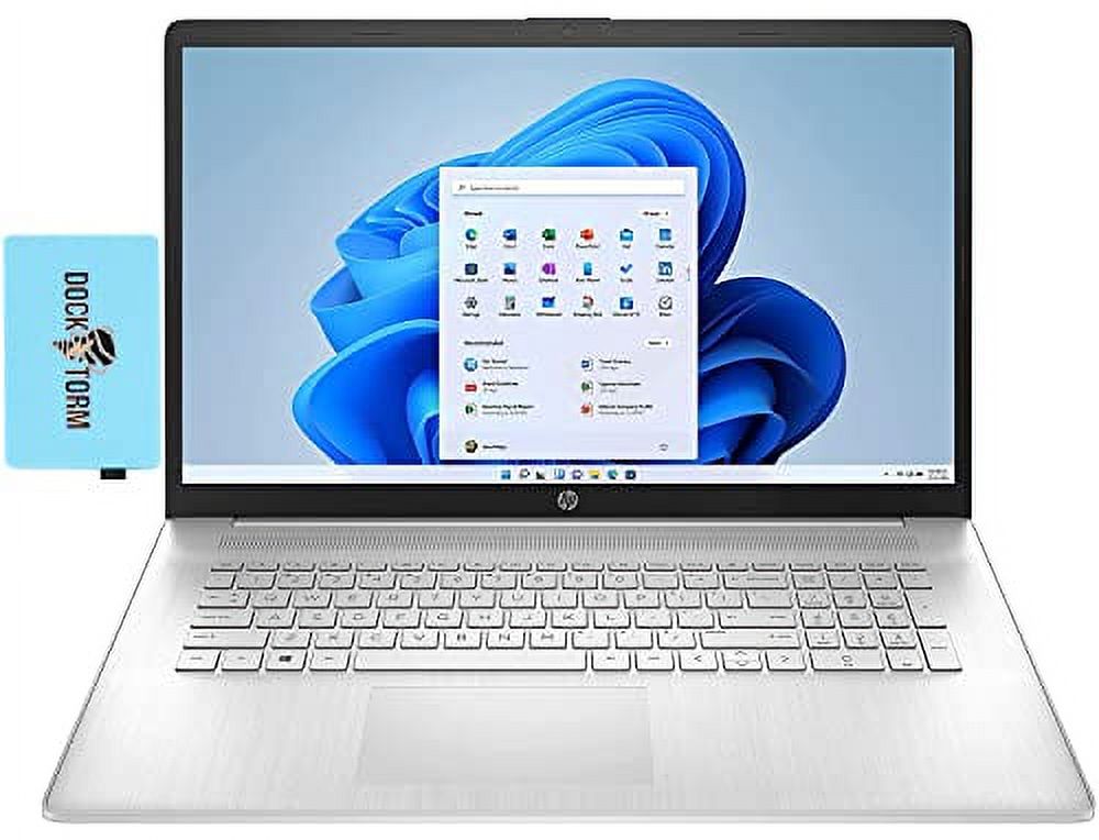 HP 2024 Newest 17.3'' HD + LED Backlit Display Business Laptop 11th Gen (Intel i3-1125G4 2-Core, 8GB RAM, 256GB PCIe SSD, Intel UHD, WiFi 5, BT 5.1, Webcam, HDMI, Win 11 Pro) with Hub