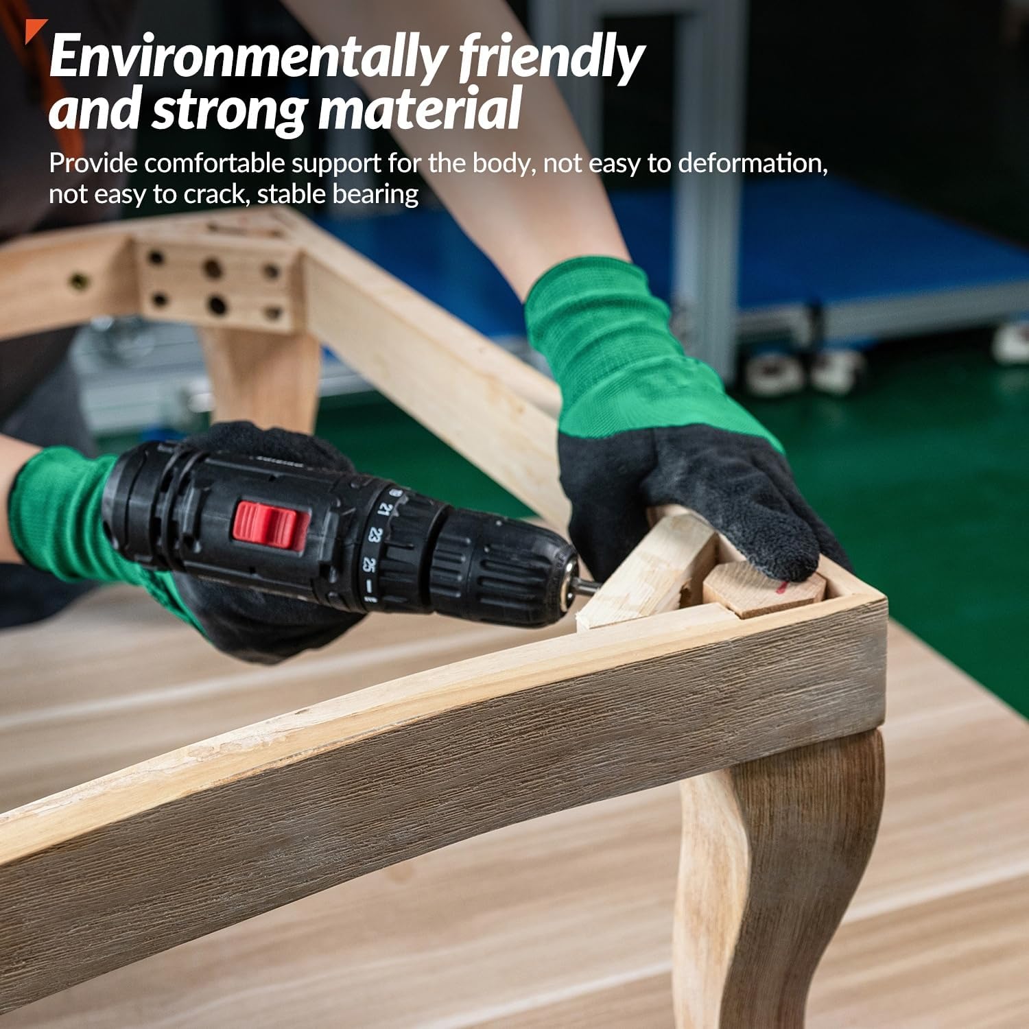 HULALA HOME Rinaldo Farmhouse Polyester Armchair with Solid Wood Legs Set of 2 by Grey