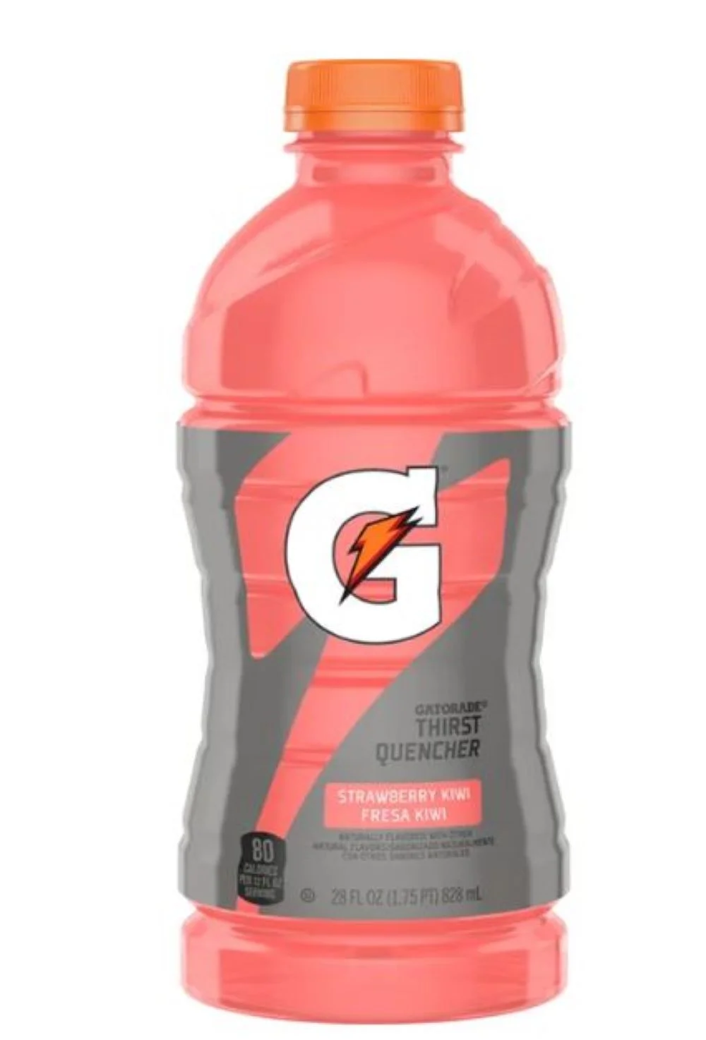 Gatorade Strawberry Kiwi Thirst Quencher Sports Drink, 28 oz Bottle, Quantity of 8