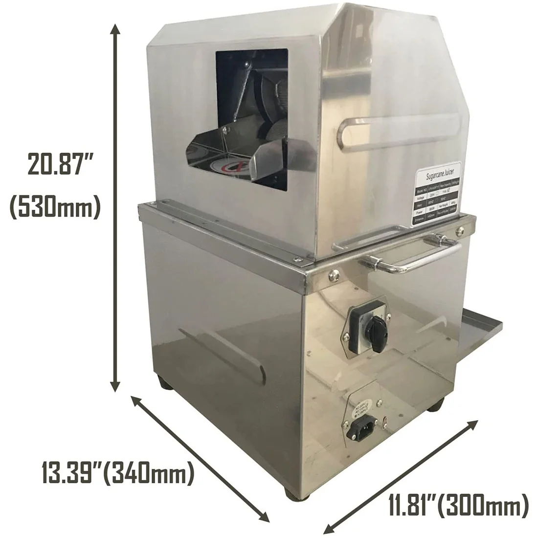 PreAsion Electric Desktop Sugar Cane Juicer Press Machine Extractor