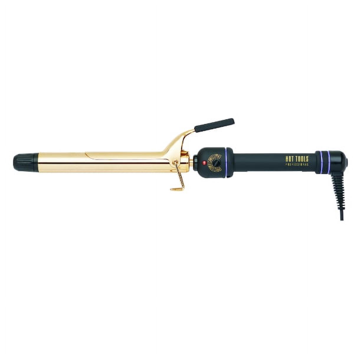 Hot Tools 1” Curling Hair Iron with EXTRA LONG 24 K Gold Plated Barrel, Heats Up To 430° F, Extra Long 8 Ft Tangle Free Cord Included