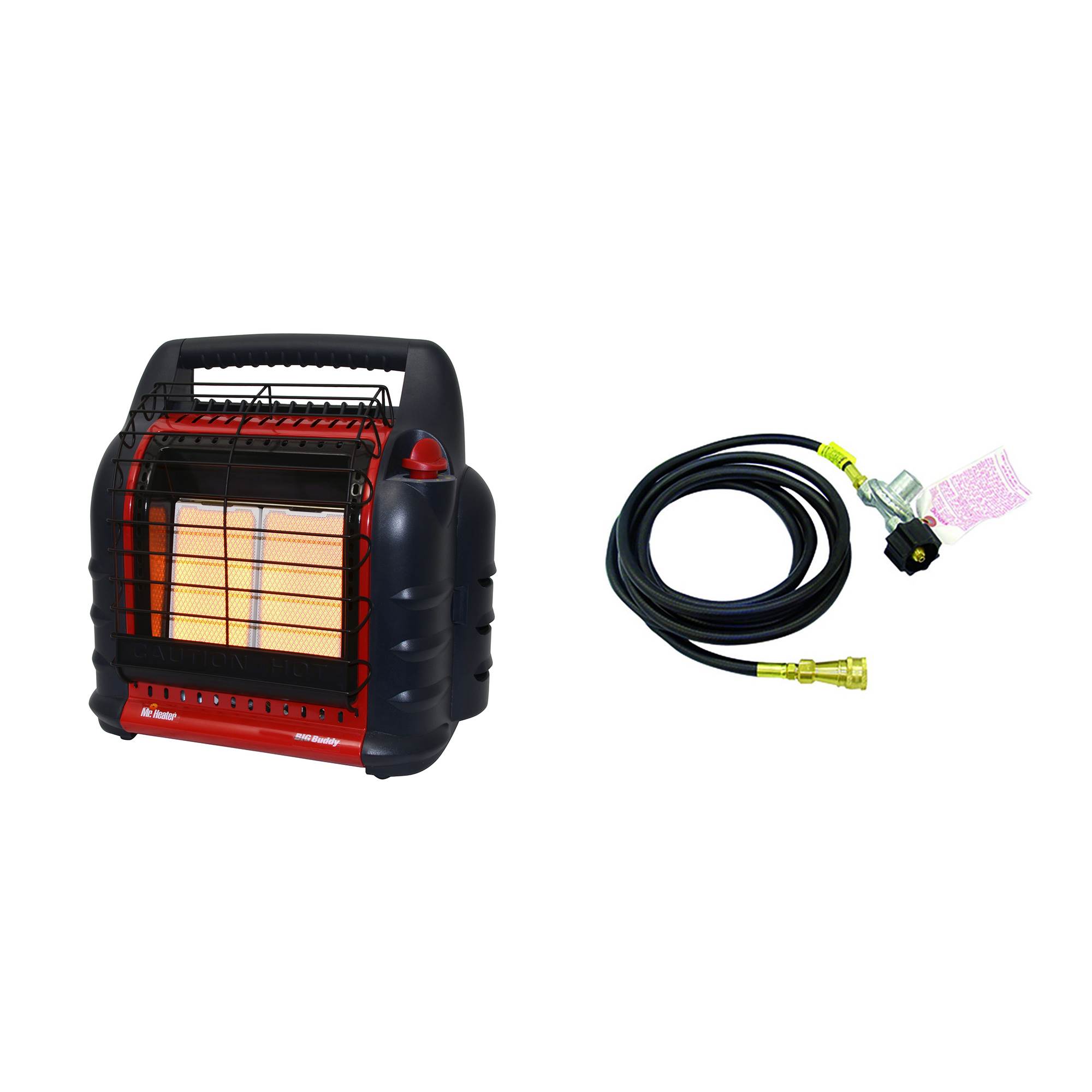 Mr. Heater Big Buddy Portable Propane Heater and Adapter Hose with Regulator