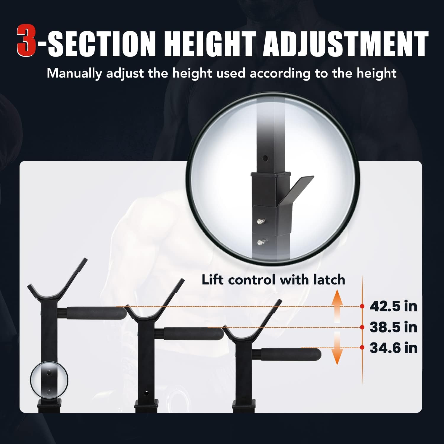 PayLessHere Adjustable Weight Bench with Barbell Rack,Bench Press Folding Multi-Function Workout Bench with Dip Station & Curl Bar, Weight Lifting Bench Strength Training Bench for Home Gym