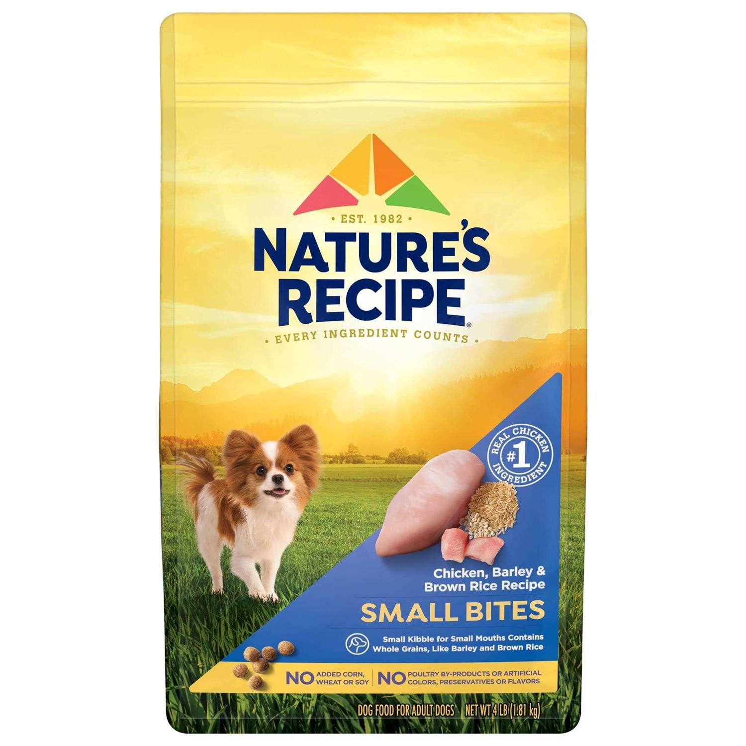 Nature's Recipe Recipe Small Bites Dry Dog Food - Pet Supplies online store