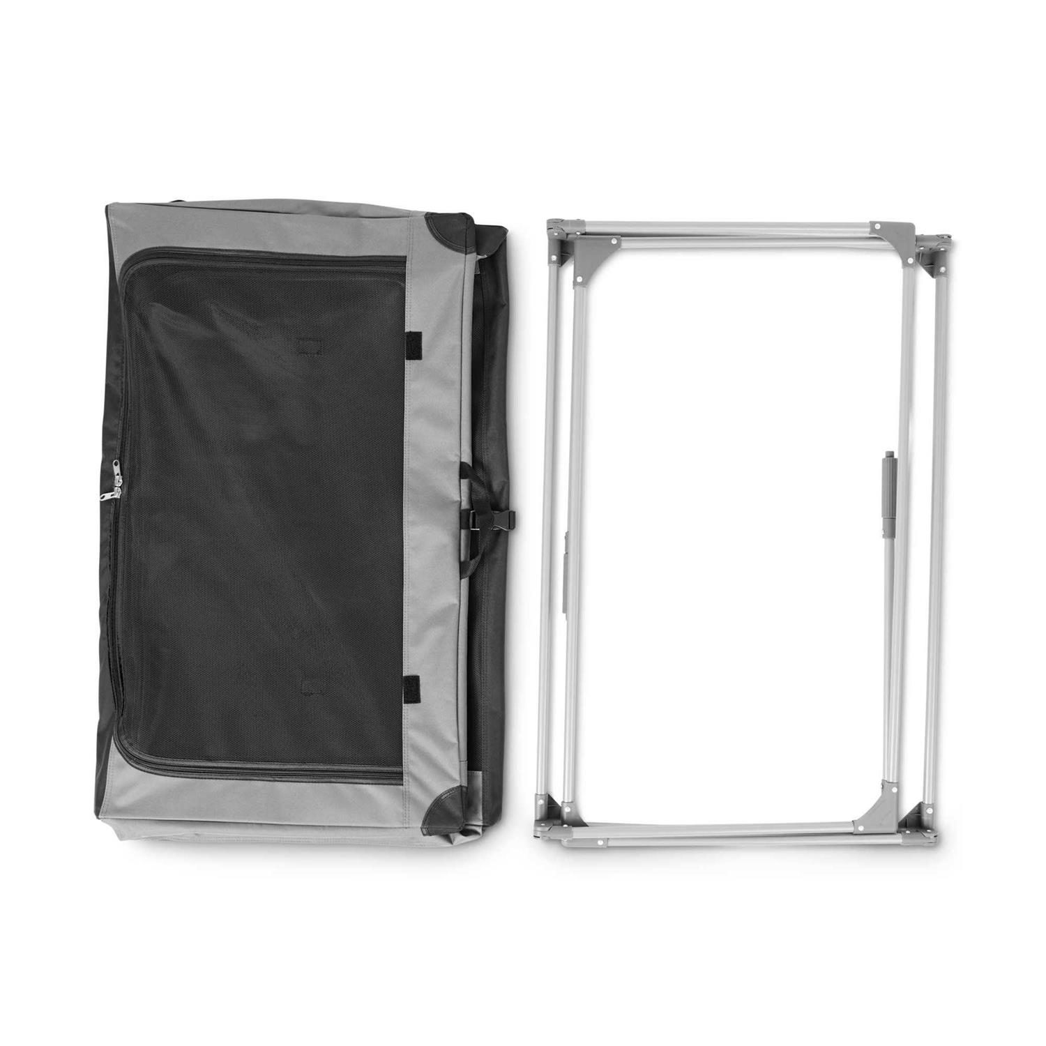 EveryYay Essentials Portable Canvas Dark Grey Dog Crate - Pet Supplies online store