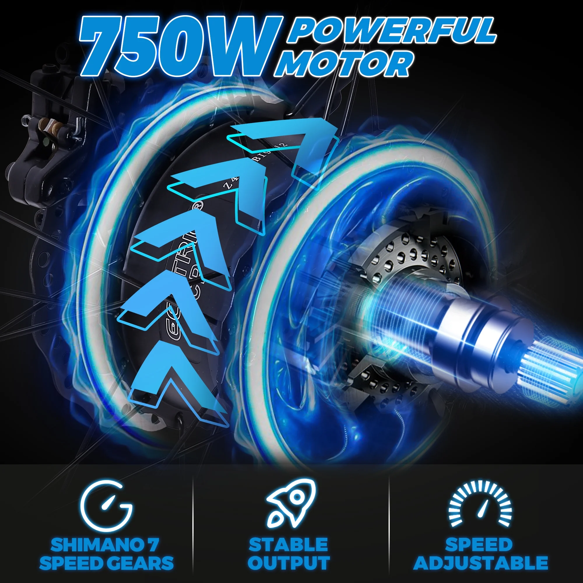 ECOTRIC Electric Bike Fat Tire 26