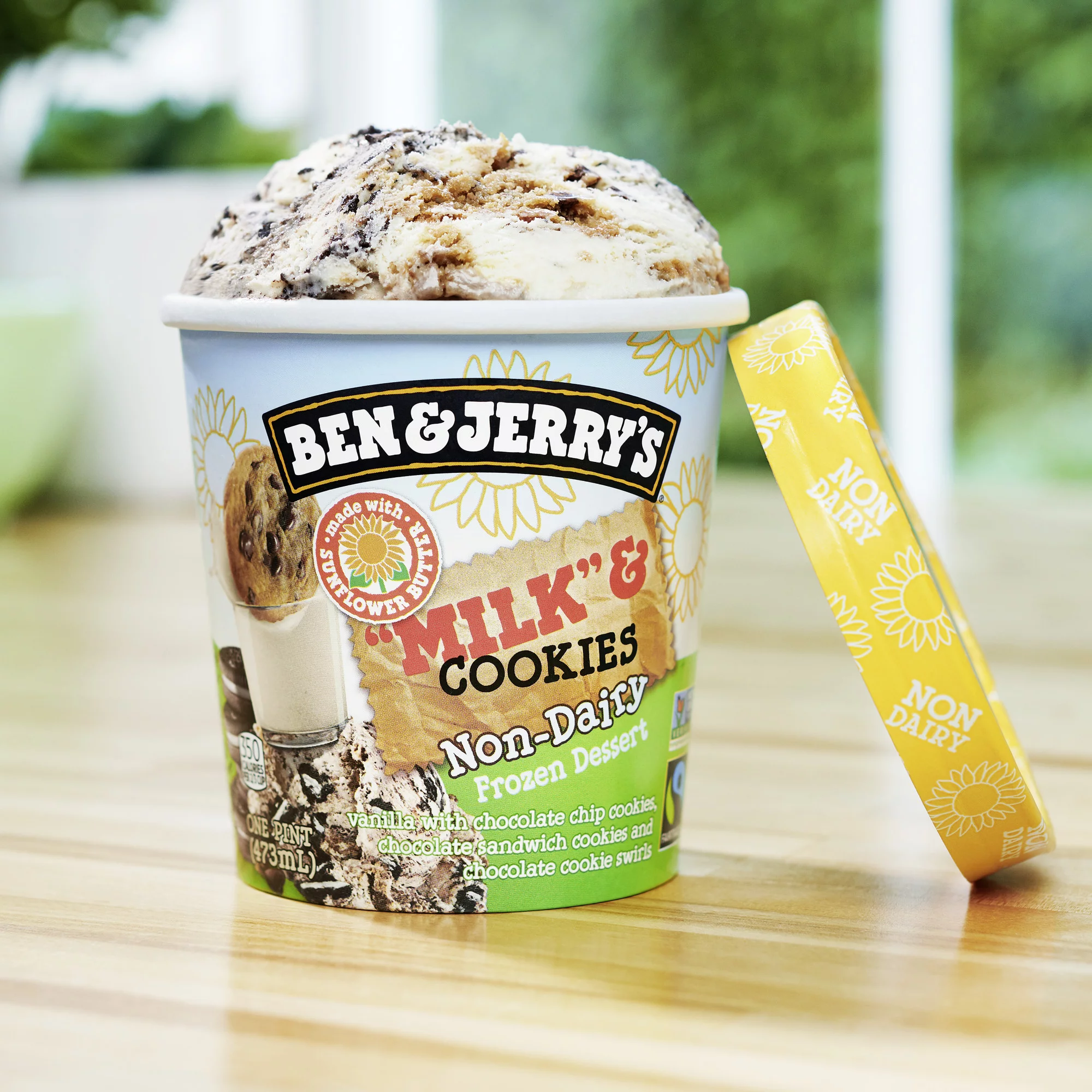 Ben and Jerry's Milk and Cookies Non Dairy Ice Cream, 1 Pint -- 8 per Case.