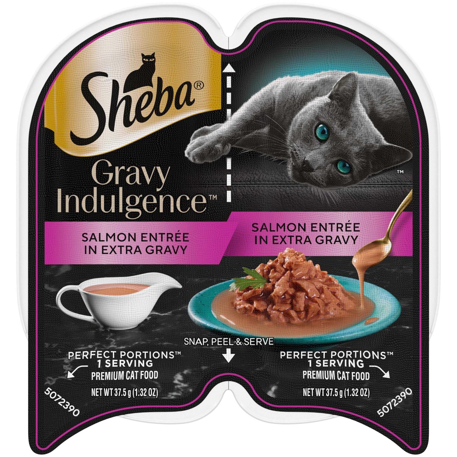 SHEBA PERFECT PORTIONS Gravy INDULGENCE Adult Wet Cat Food - Pet Supplies online store