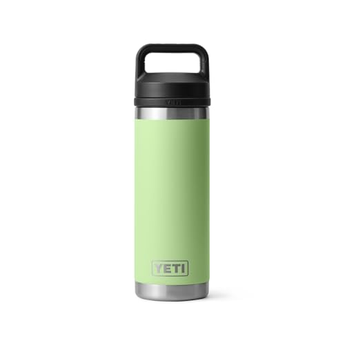 YETI Rambler 18 oz Bottle, Vacuum Insulated, Stainless Steel with Chug Cap, Sandstone Pink