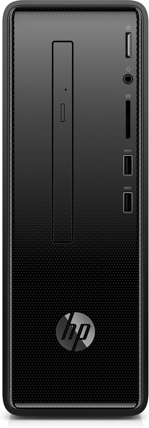 HP Slimline 290-a0046 AMD A9-9425 X2 3.1GHz 8GB 1TB Win10, Black (Renewed)