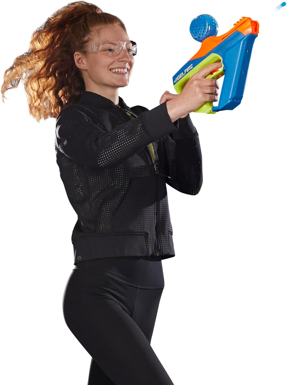 Nerf Pro Gelfire Nightfall Uproar Full Auto Blaster, 150 FPS, 10,000 Rounds, Glow in The Dark Blaster, Eyewear, Age 14+