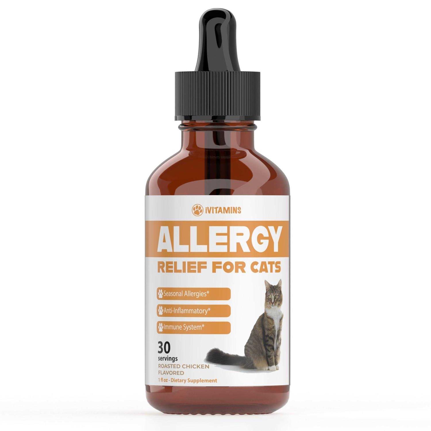 iVitamins Allergy Relief for Cats Helps to Naturally Support Allergy & Itch Relief for Cats - Pet Supplies online store