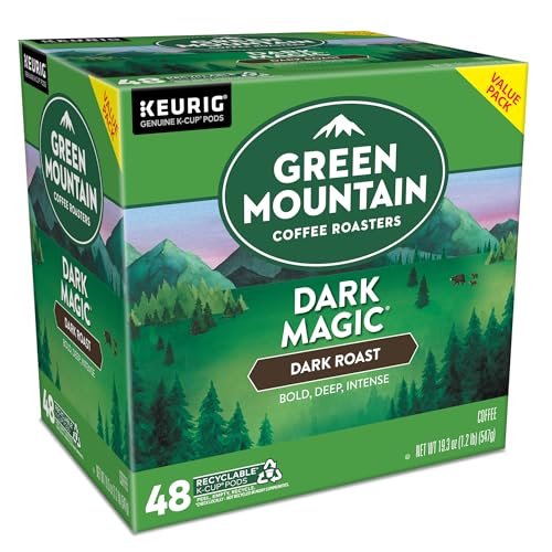 Green Mountain Coffee Roasters Dark Magic Keurig Single-Serve K-Cup Pods, Dark Roast Coffee, 72 Count