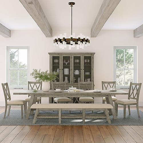Jofran Telluride Rustic Distressed Pine 70