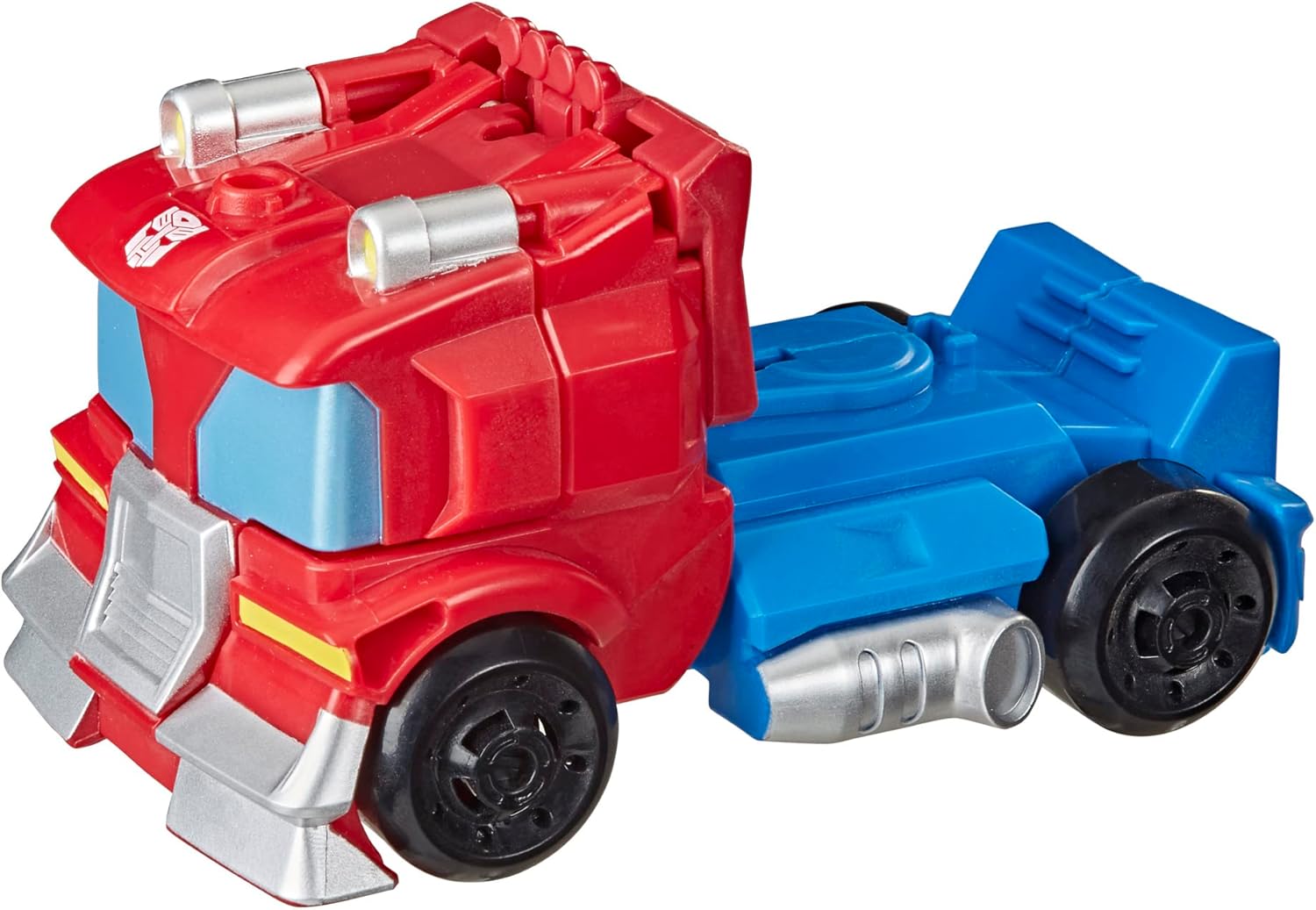 Transformers Playskool Heroes Rescue Bots Academy Team Optimus Prime, 4.5-Inch Action Figure, Converting Robot Toy, Ages 3 and Up