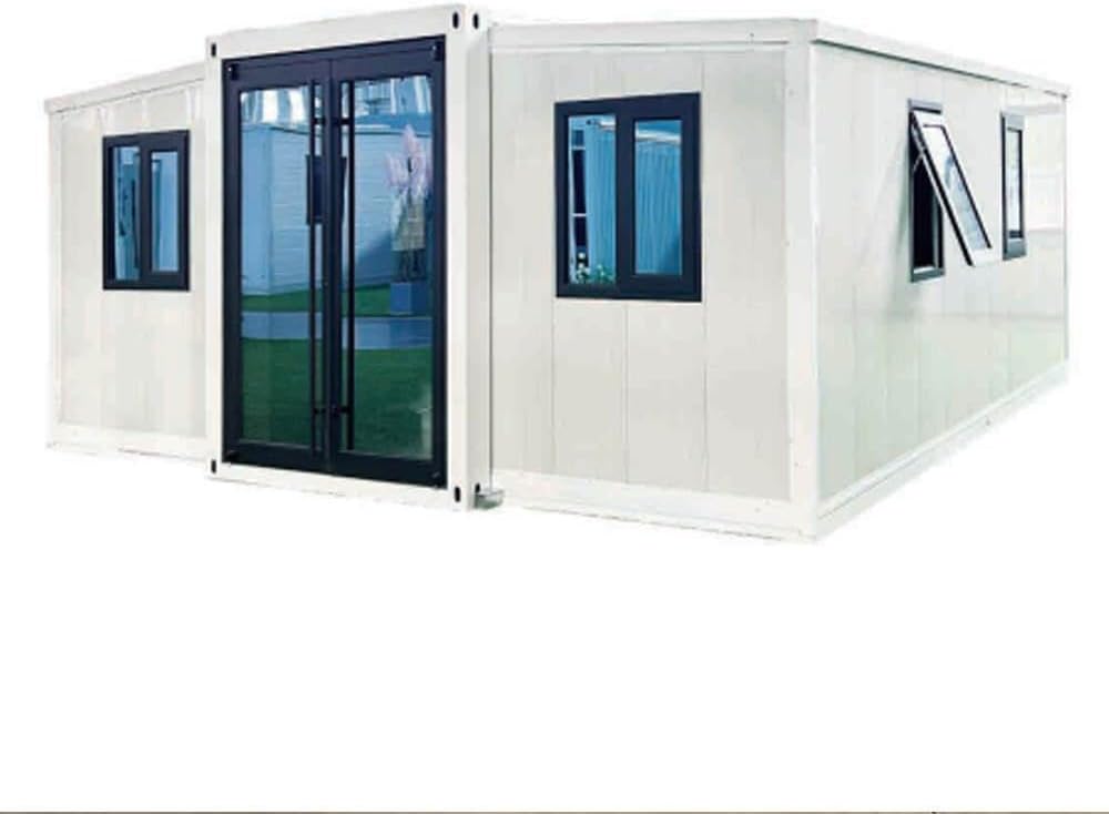 20ft Prefabricated Homes for Sale, Customizable Mobile House with Bedrooms and Kitchen Dinning Table, Tiny Foldable Shelter, Outdoor Storage shed, Cozy and Comfortable Living Solution (19x20 ft)