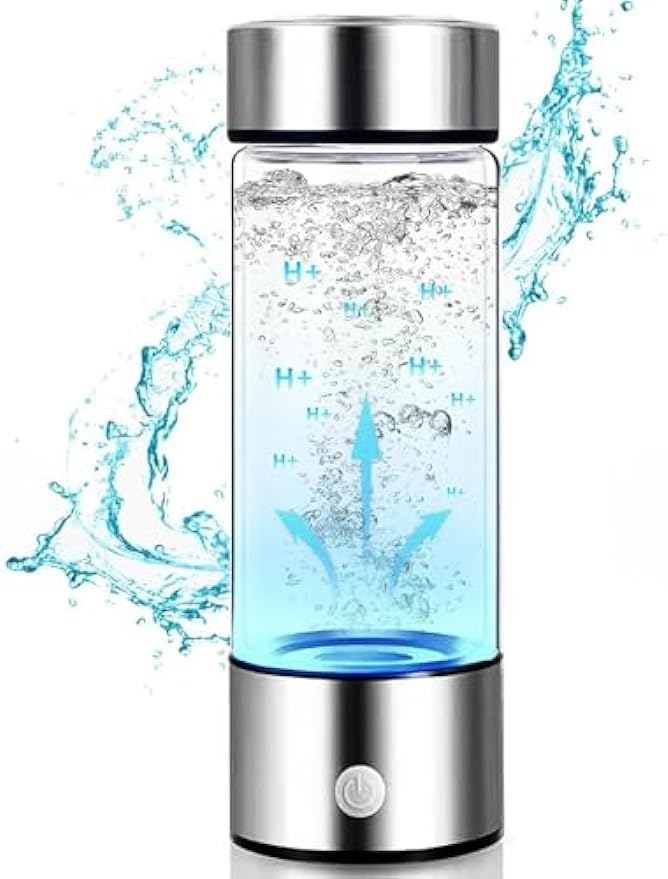 Hydrogen Water Bottle, Portable Hydrogen Water Ionizer Machine, Hydrogen Water Generator, Hydrogen Rich Water Glass Health Cup for Home Travel