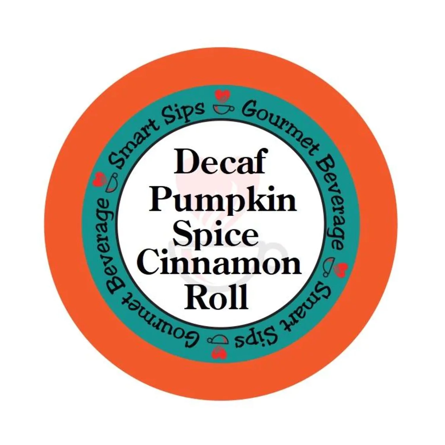 Decaf Pumpkin Spice Cinnamon Roll Gourmet Coffee, Single Serve Pods for Keurig K-cup Brewers