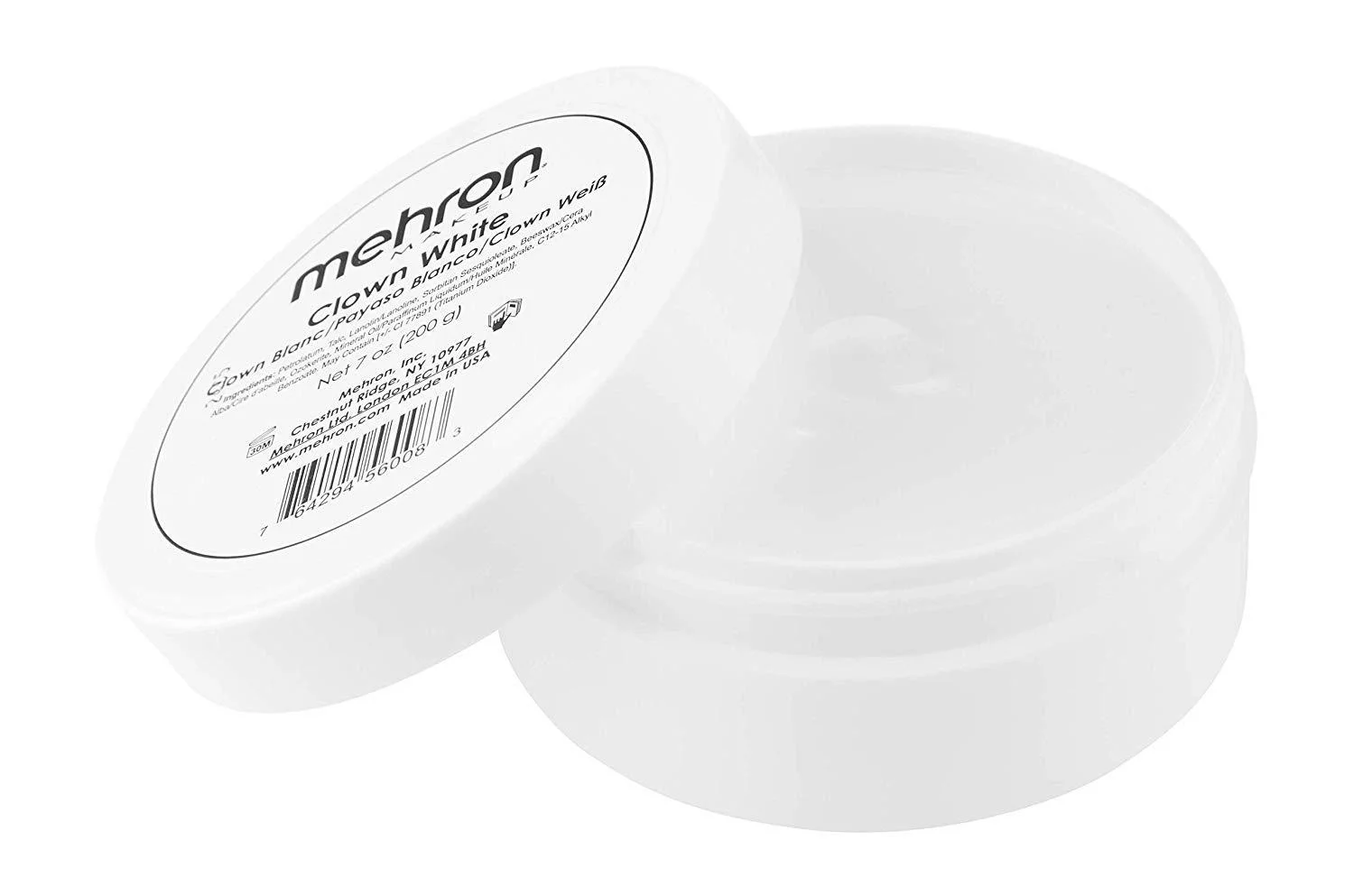 Mehron Makeup Clown White Professional Makeup (7 oz) 7 Ounce