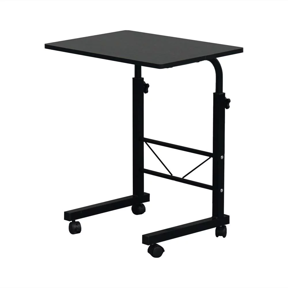 SalonMore Mobile Laptop Desk Adjustable Side Table Computer Stand for Bed Sofa, Black