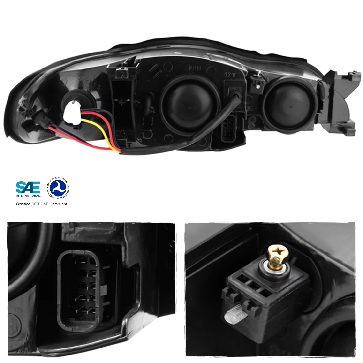 AKKON - For Chevy Monte Carlo [OE Style] Chrome Headlights Replacement Driver/Passenger Head Lamps Pair New