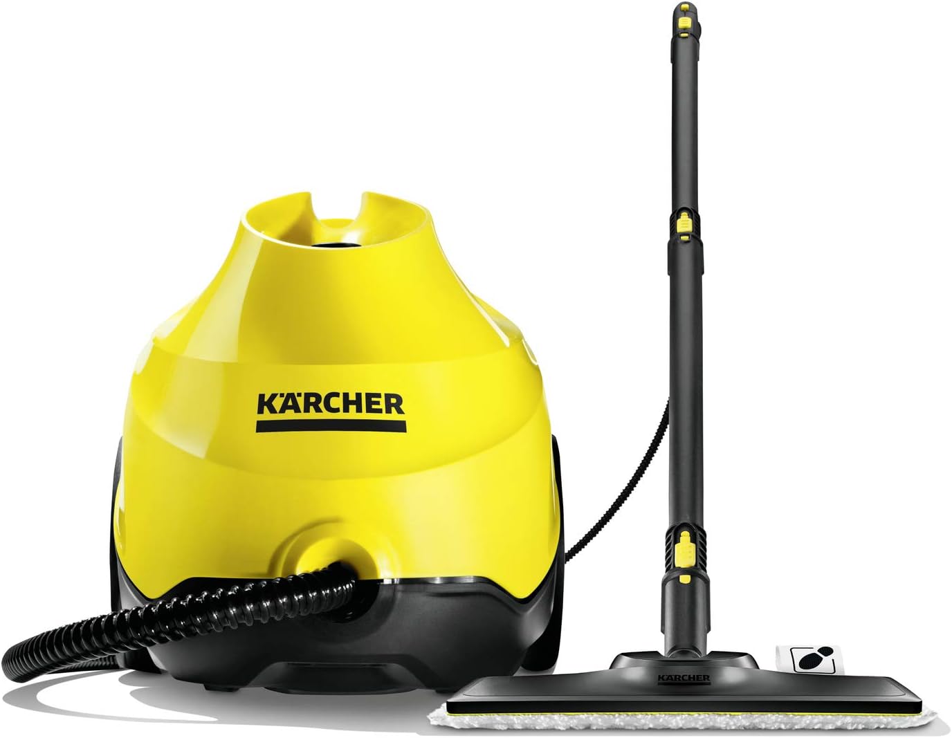 Karcher SC 3 Portable Multi-Purpose Steam Cleaner with Hand & Floor Attachments for Grout, Tile, Hard Floors, Appliances & More – Chemical-Free, Rapid 40 Second Heat-Up, Continuous Steam