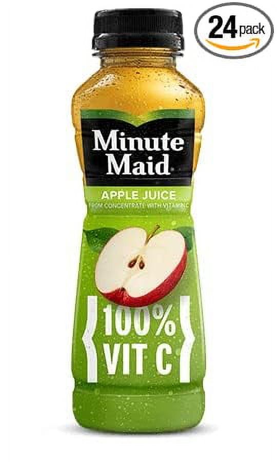Minute Maid Juice in 12 oz Bottles Bundled by Louisiana Pantry (Apple, 24 Pack)