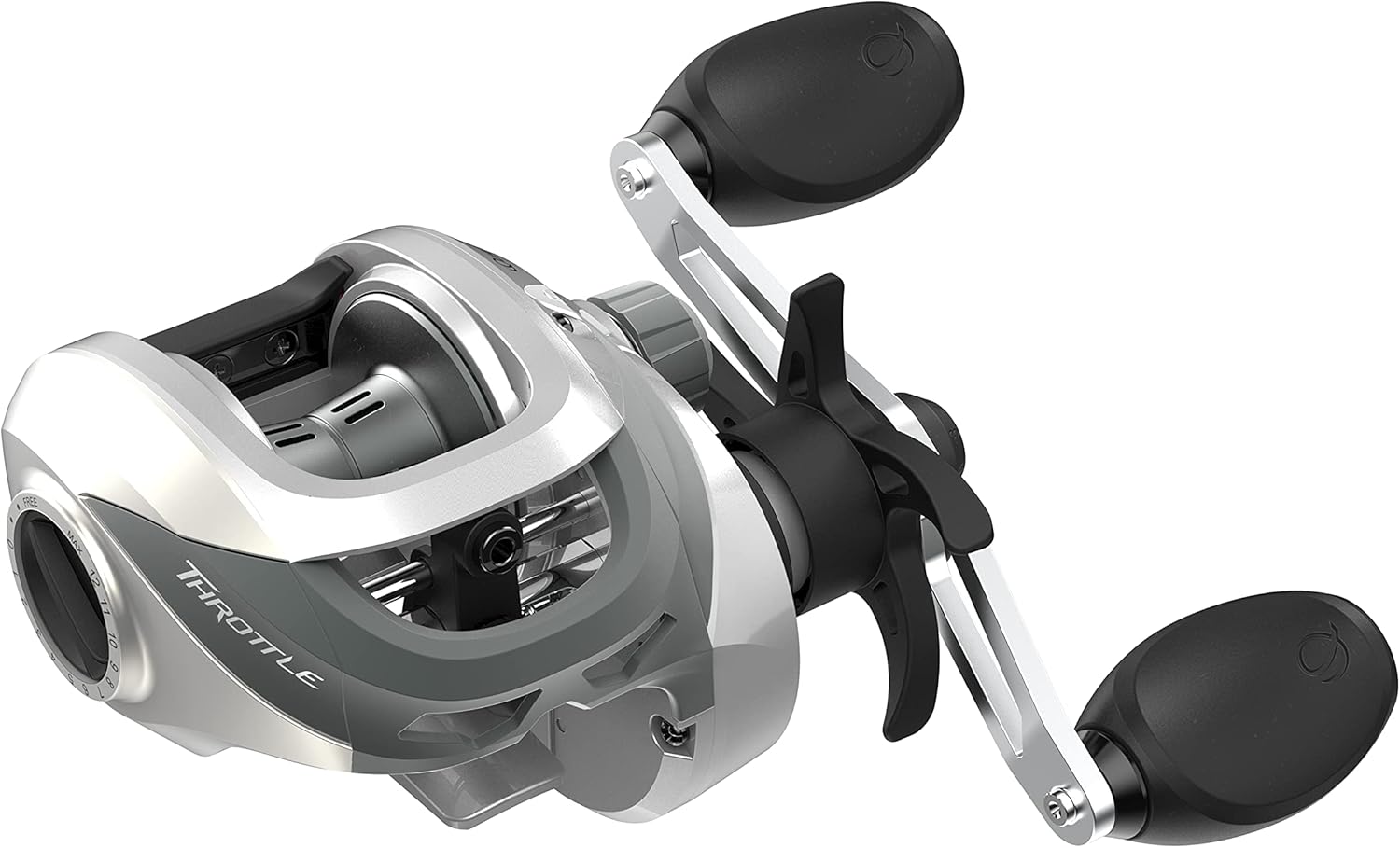 Quantum Throttle Baitcast Fishing Reel, 7 + 1 Ball Bearings with a Smooth and Powerful 7.3:1 Gear Ratio, Zero Friction Pinion, DynaMag Cast Control, and Oversized Non-Slip Handle Knobs
