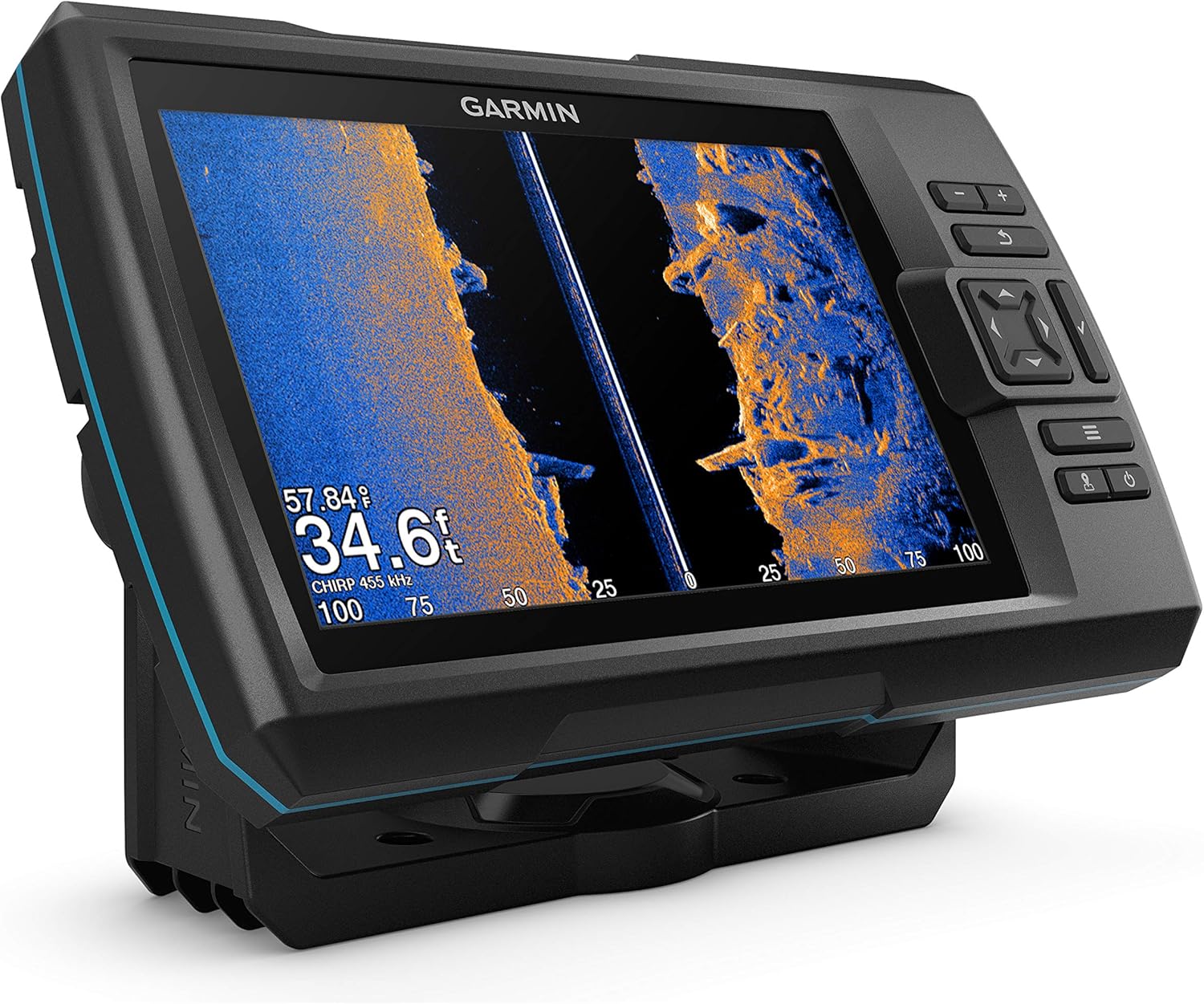 Garmin Striker Vivid 7sv Bundle with Transducer and Protective Cover, 7-inch Color Fishfinder, Vivid Scanning Sonar Color Palettes 010-02553-00
