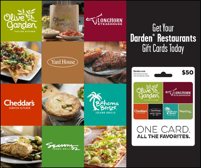 Darden Restaurants $60 Multi-Pack Gift Cards