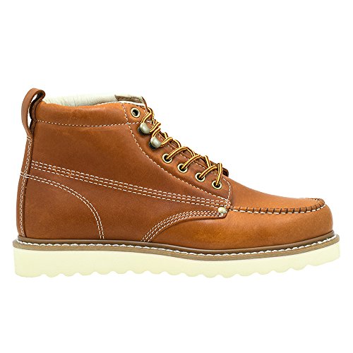 Golden Fox Steel Toe Men's Lightweight Work Boots Moc Toe Boot Insulated