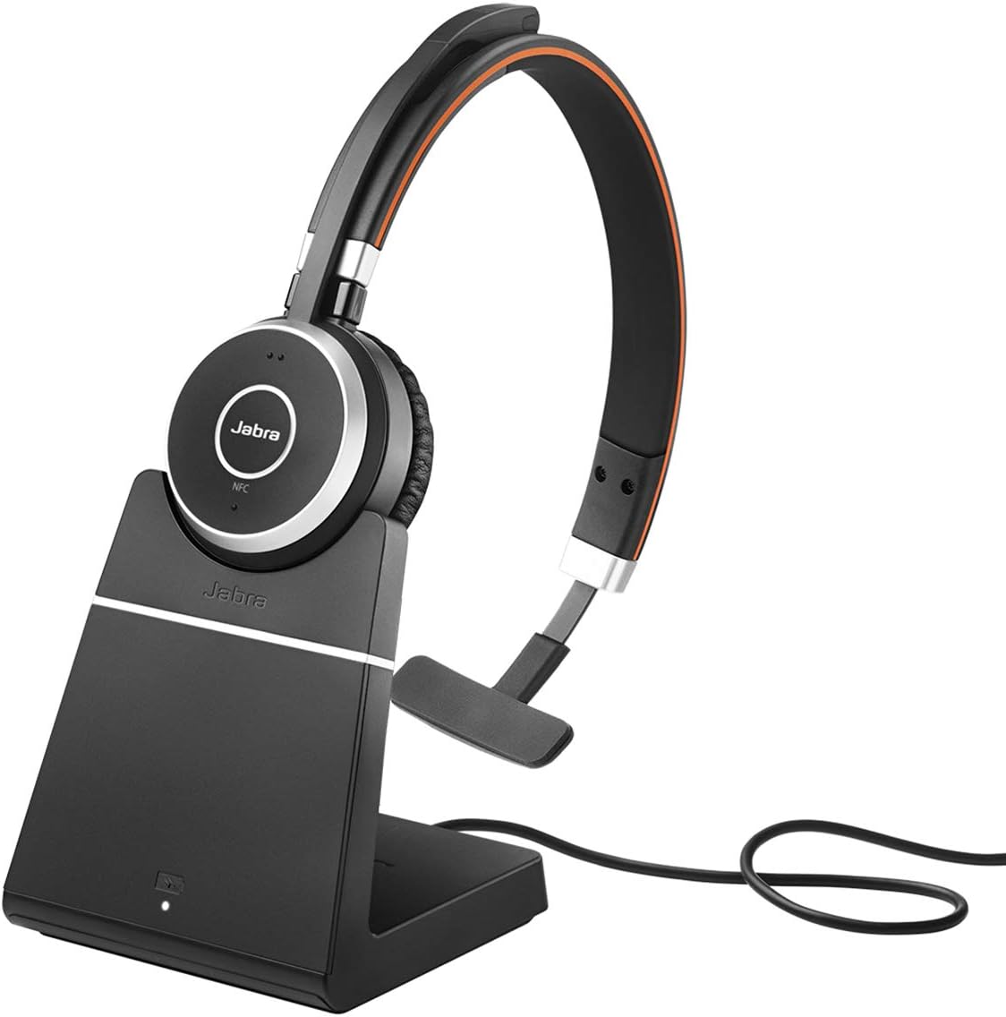 Jabra Evolve 65 MS Wireless Headset, Stereo – Includes Link 370 USB Adapter – Bluetooth Headset with Industry-Leading Wireless Performance, Advanced Noise-Cancelling Microphone, All Day Battery