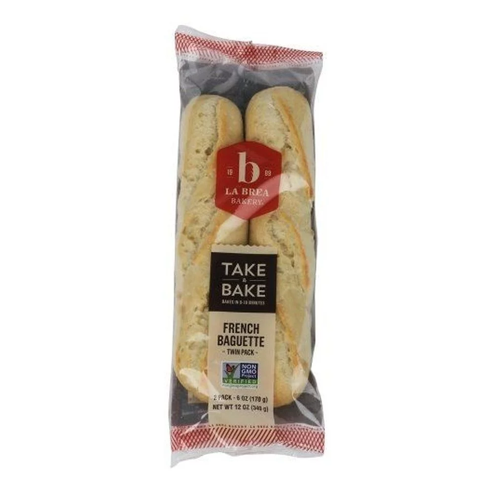 Labrea Bakery French Take and Bake Baguette Bread - Twin Pack, 12 Ounce -- 10 per Case.