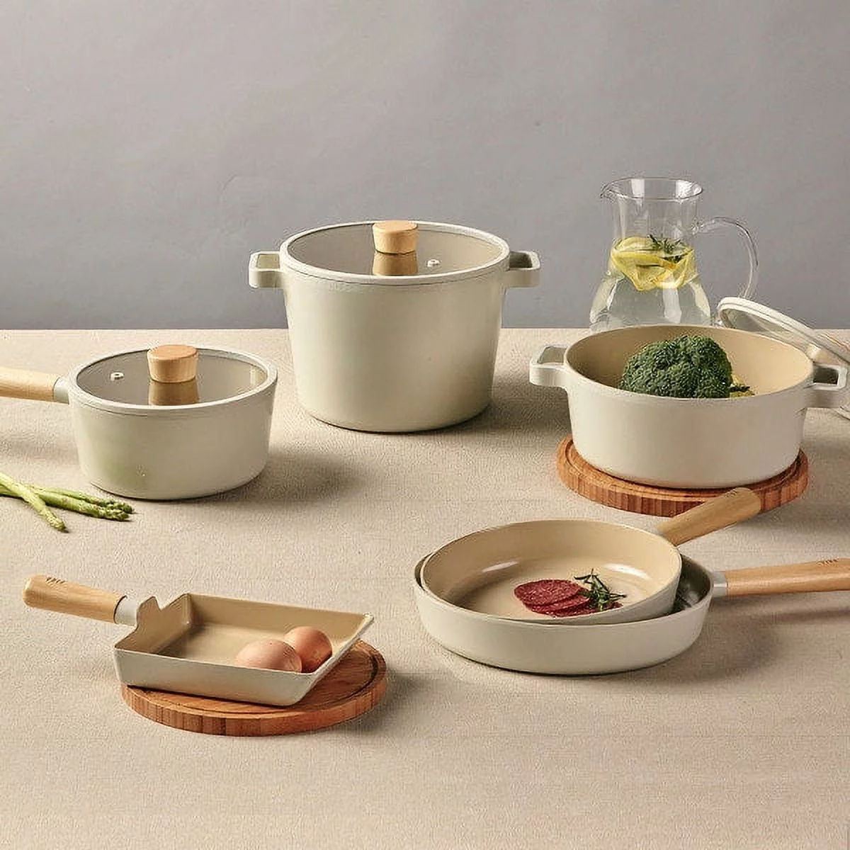 Neoflam FIka IH Induction Cookware Set of 6 | Made in Korea