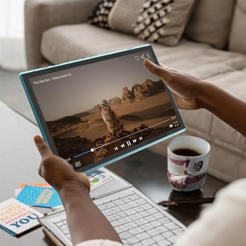 Tablet 10 Inch Android Tablet, 2 in 1 Tablets, Include Keyboard Mouse Case Stylus, 64GB ROM+8GB RAM 1TB expandable 2MP+8MP Dual cameras, 5G WIFI-6 Bluetooth 6000mAh Battery 10.1